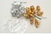 Artificial Flower on wire "Mini Buds (silver/gold)" - 1.5 cm - Pack of 12